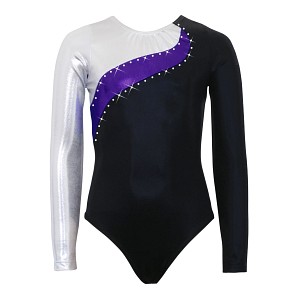 Elite Silver/Purple/Black Mystique Long Sleeve