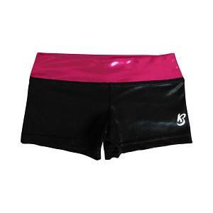 Deep Pink / Black Shorts