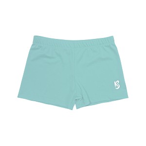 Aqua Nylon Shorts